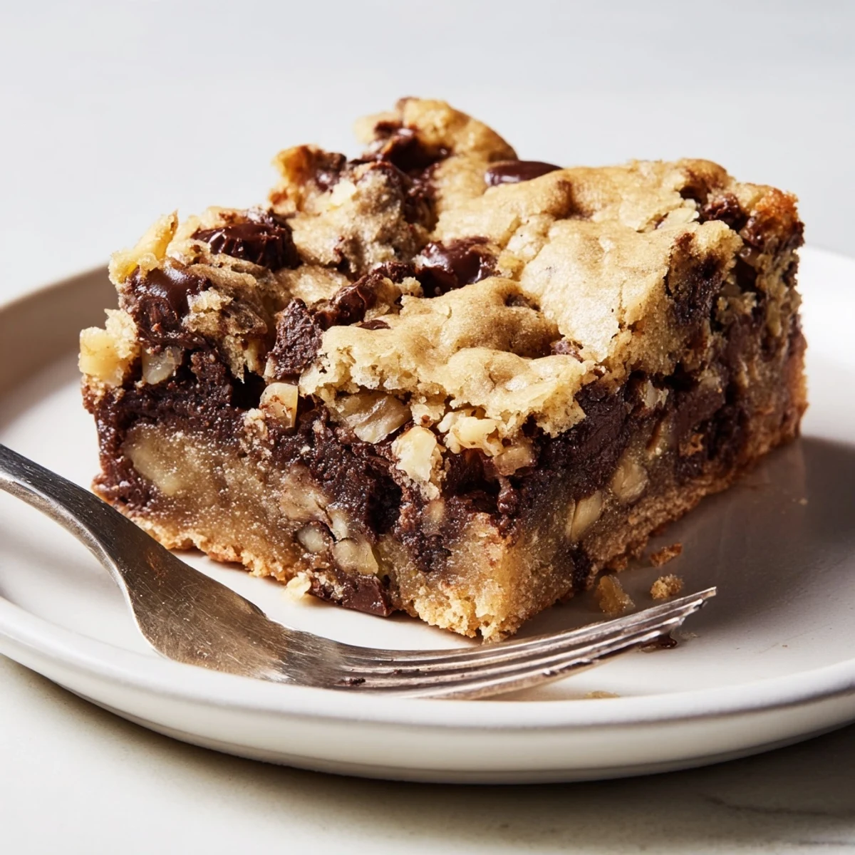 Soft and chewy chocolate chip cookie bars, ideal with a glass of cold milk.