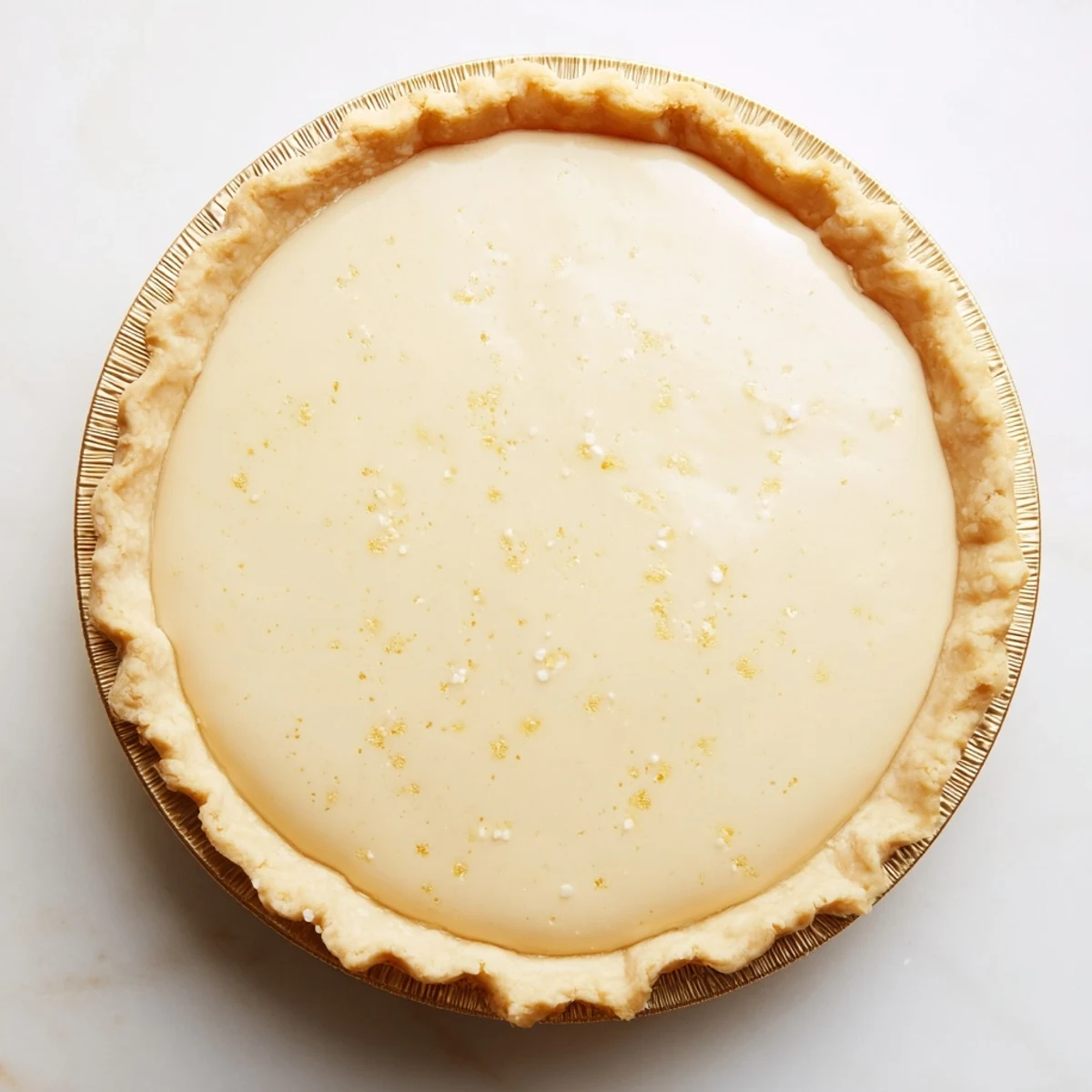 Golden-brown slice of Water Pie, a simple American dessert with a creamy, custard-like texture, ready to serve.