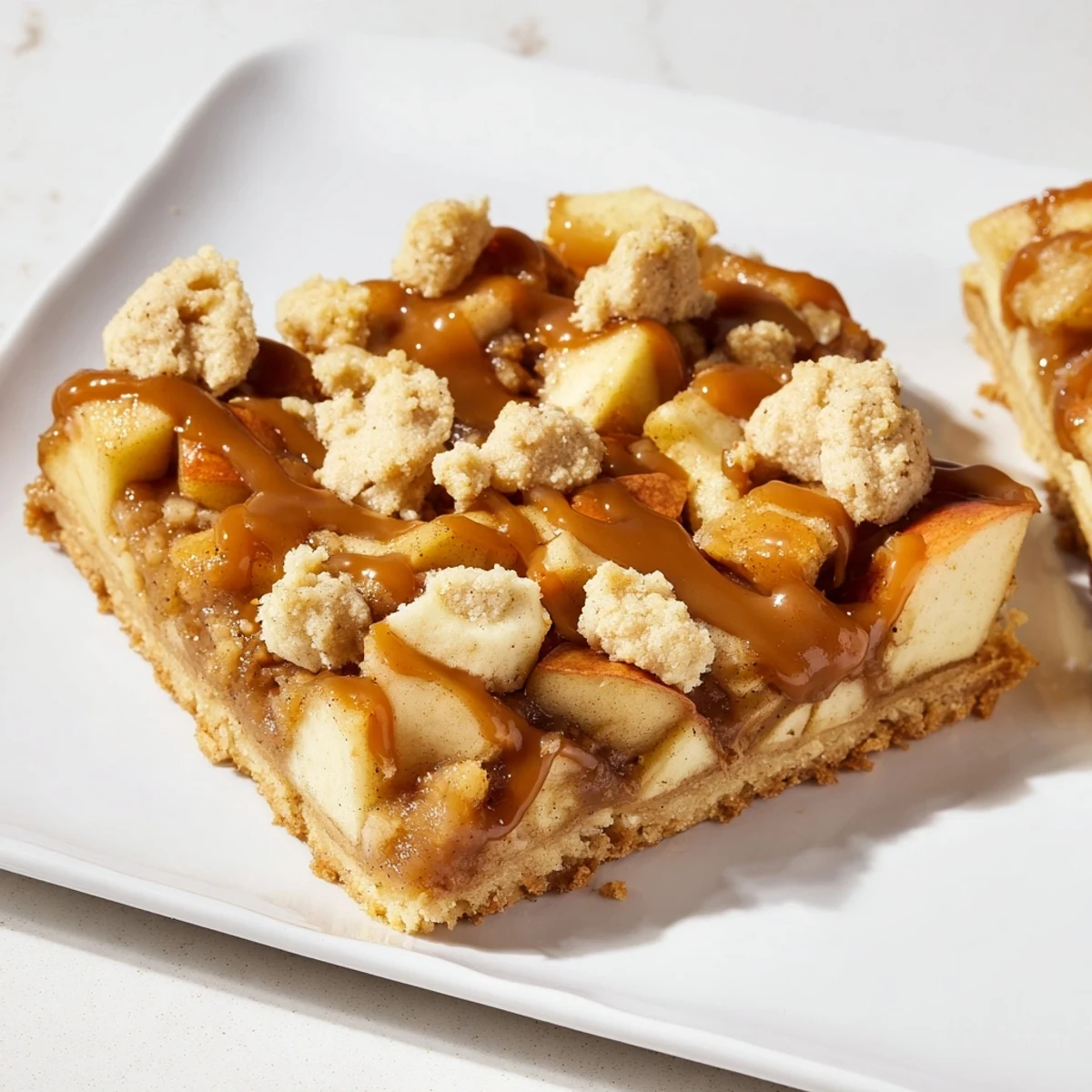 Golden-topped Caramel Apple Cookie Bars offer a sweet, warm dessert aroma perfect for fall gatherings.