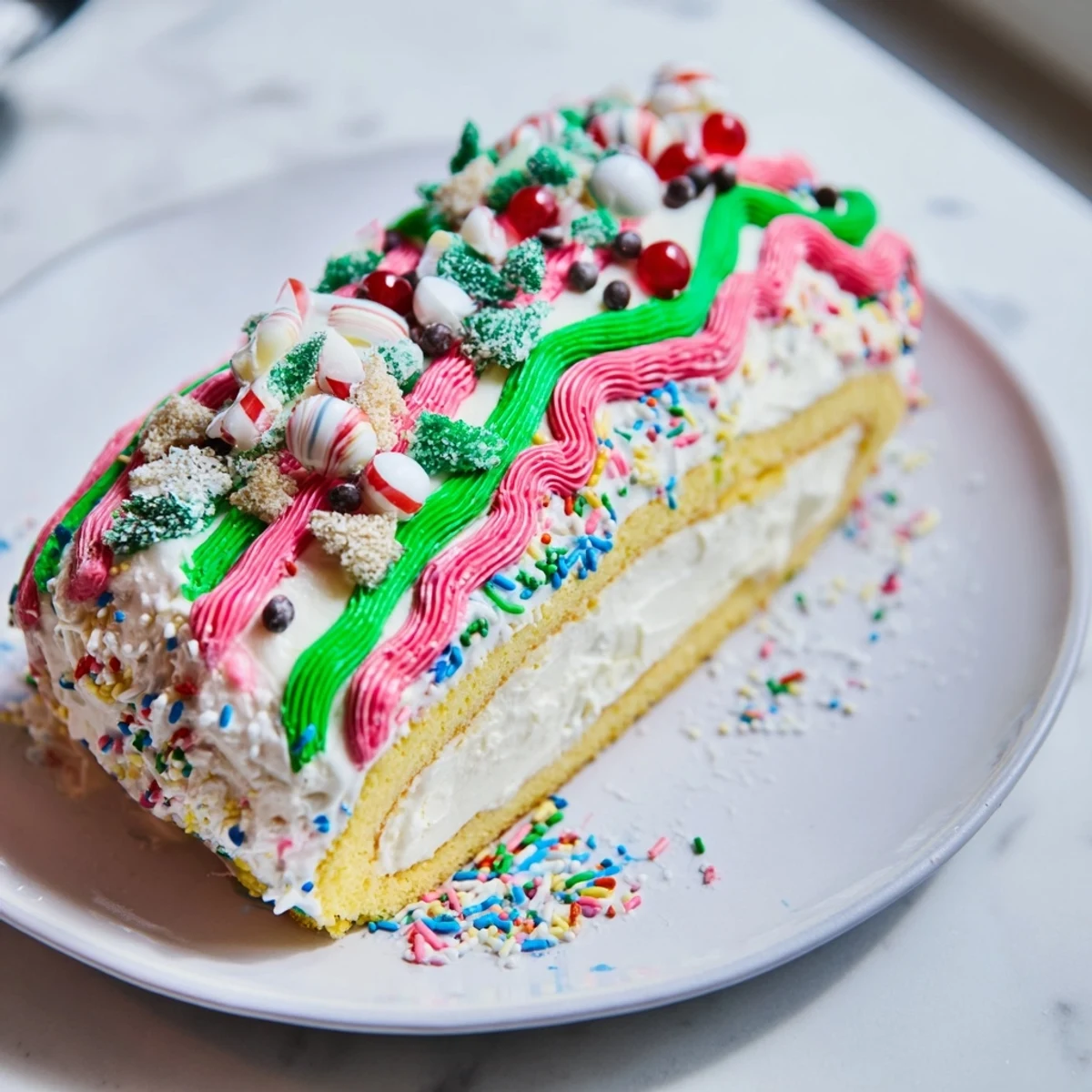 Ugly Sweater Cake Roll