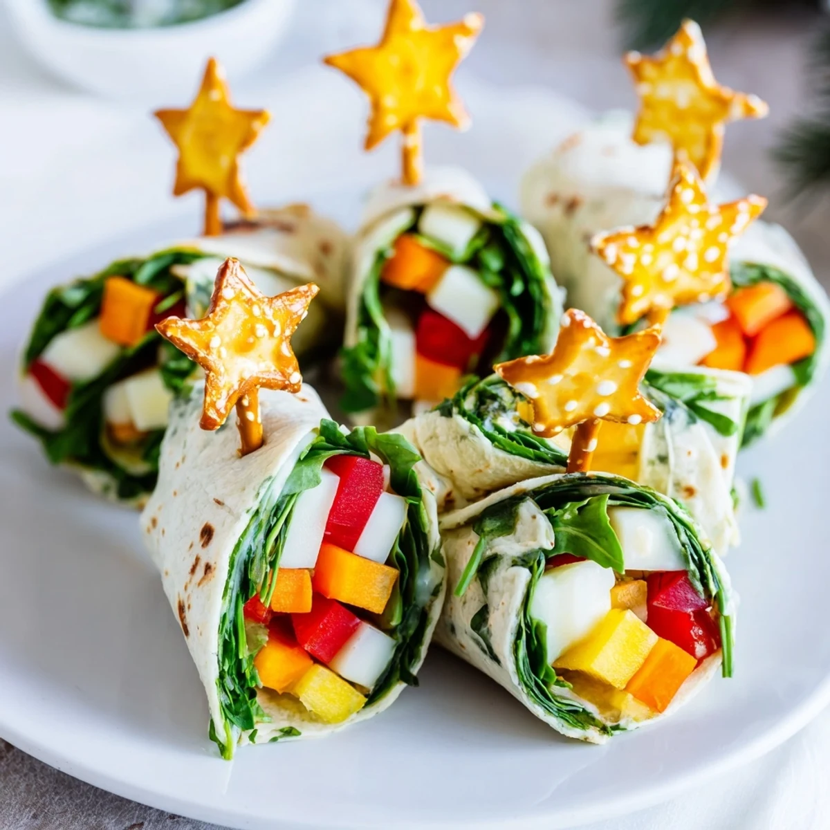 Air Fryer Christmas Tree Wraps