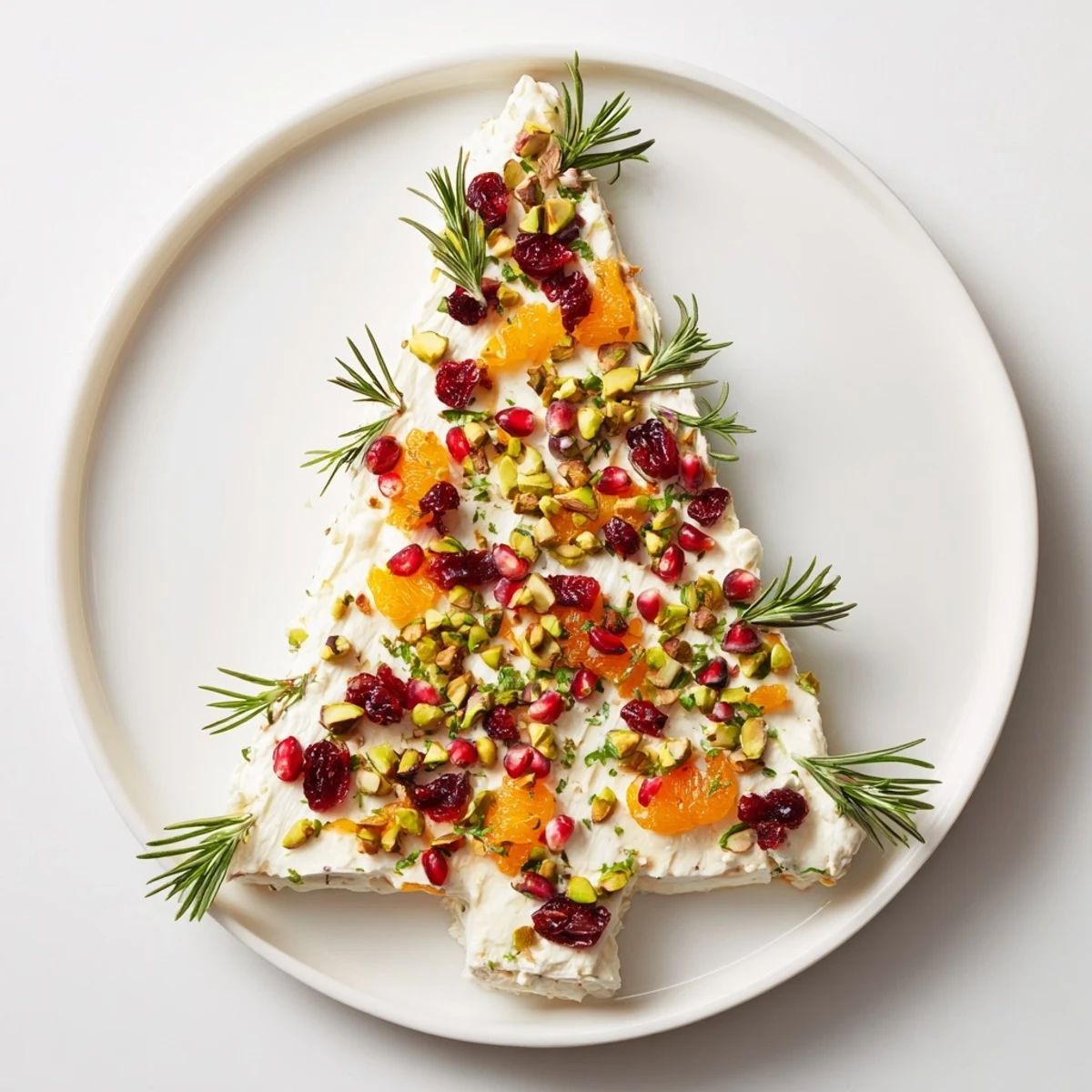 Enjoy the beautiful Rosemary Cranberry Christmas Tree, a delicious centerpiece with savory crackers for holiday sharing.