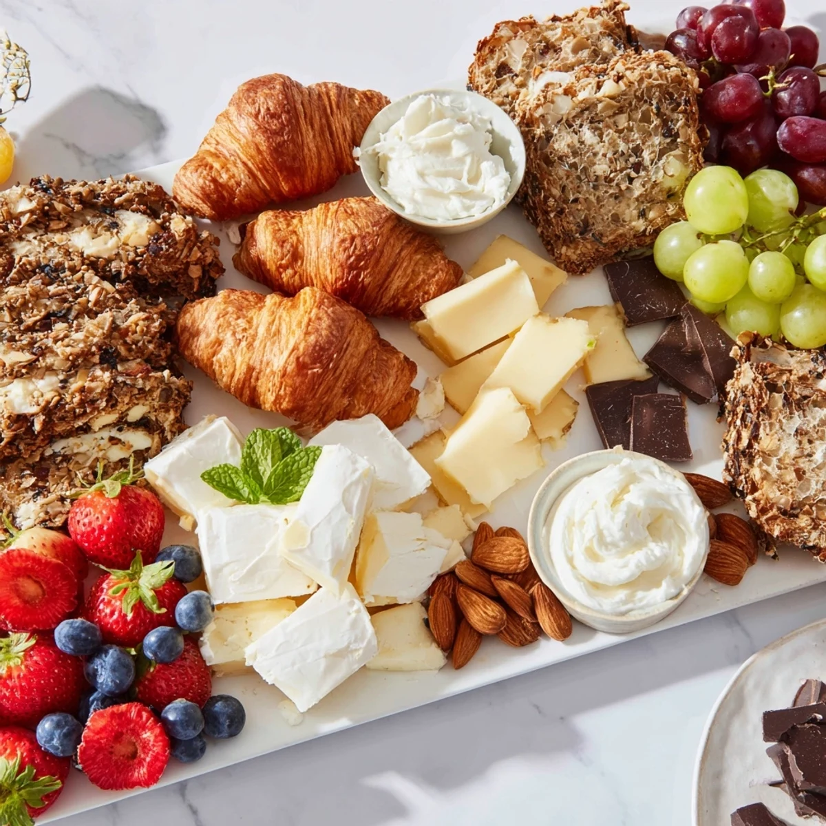 A beautifully arranged Gift Box Brunch Board Delight featuring sweet and savory brunch favorites ready to enjoy.