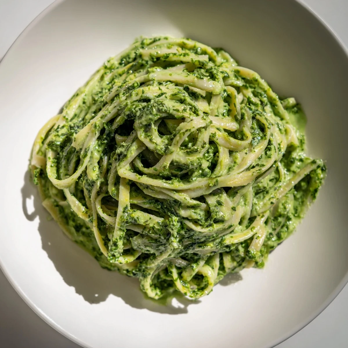 Creamy green goddess pasta, bursting with fresh herbs, is a vibrant and flavorful vegetarian dish.