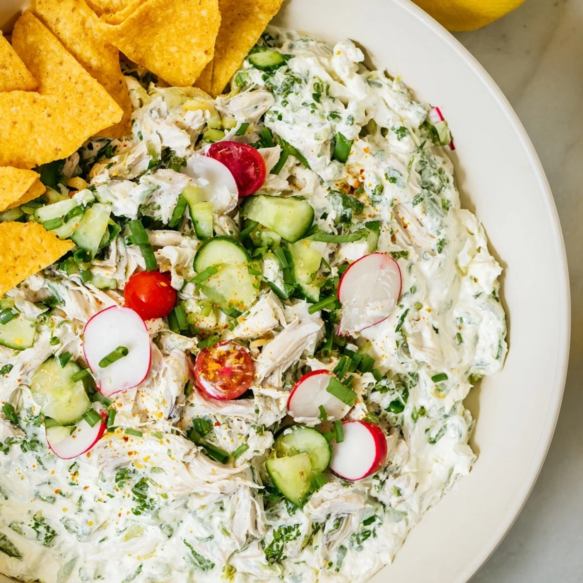 Green Goddess Chicken Dip