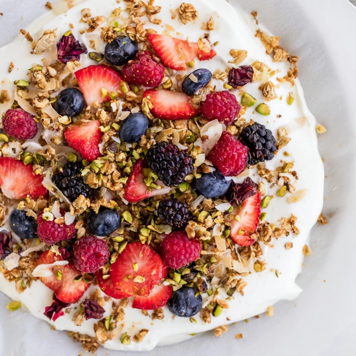 Frozen Berry Yogurt Bark: a refreshing, easy treat with juicy berries and a sweet yogurt base.