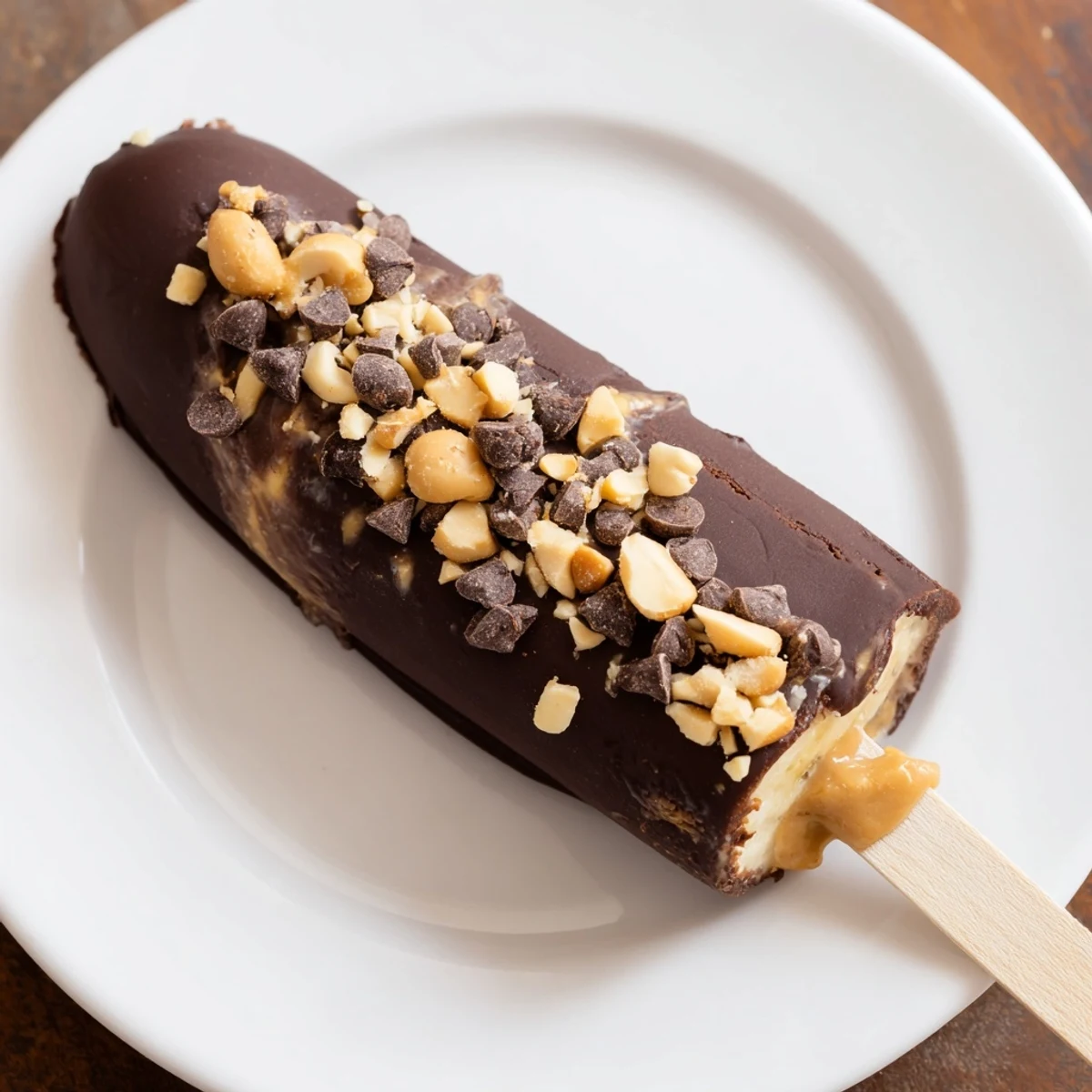 These refreshing Frozen Banana Chocolate Pops are a delicious dessert with a creamy peanut butter center.