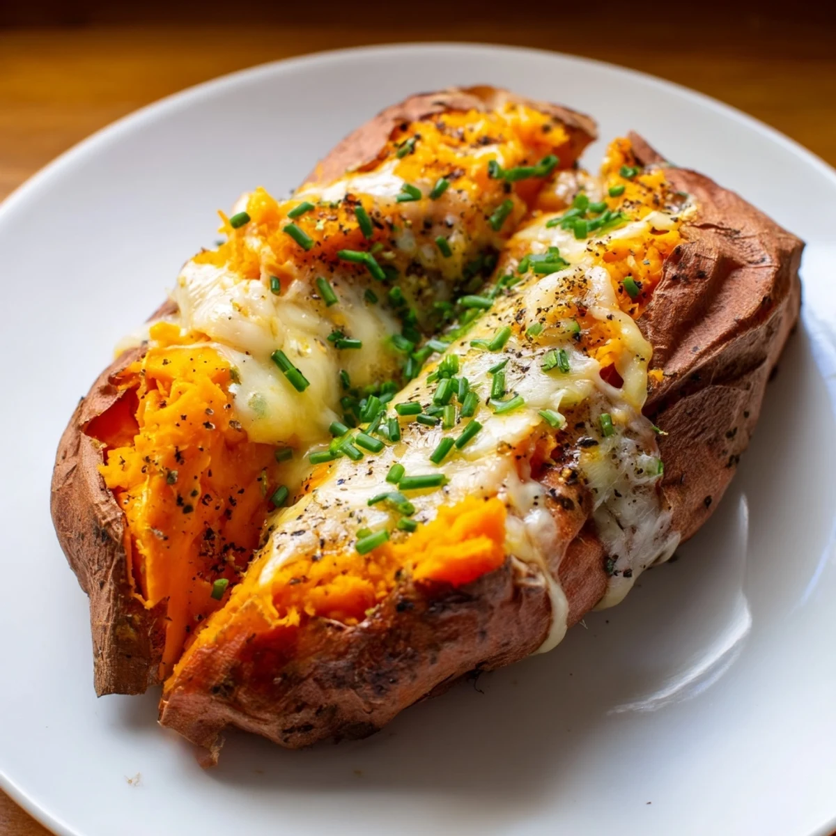 Cheesy, delicious Sweet Potato & Cheese Whole Roast bursting with flavor, perfect for a gluten-free meal.