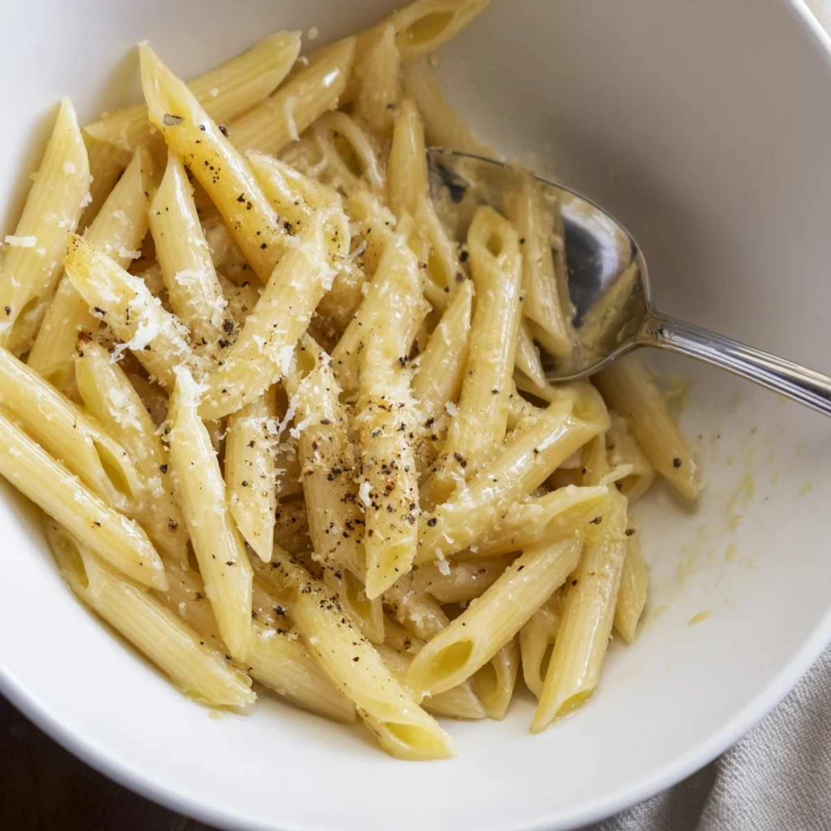 Steaming with red marinara sauce and Parmesan, a single serving of easy microwave bowl pasta looks ready to enjoy in a home kitchen.