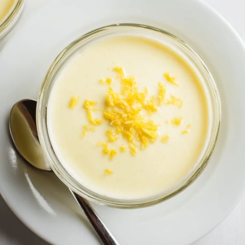 Creamy, tangy 3-Ingredient Lemon Posset, chilled and perfect for a light, refreshing British dessert.
