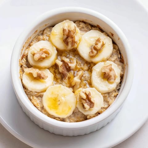 Baked Oats Banana Honey