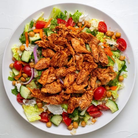 This easy Chicken Salad with Budget-Friendly Cuts and Fresh Veggies features juicy roasted chicken and crunchy vegetables.