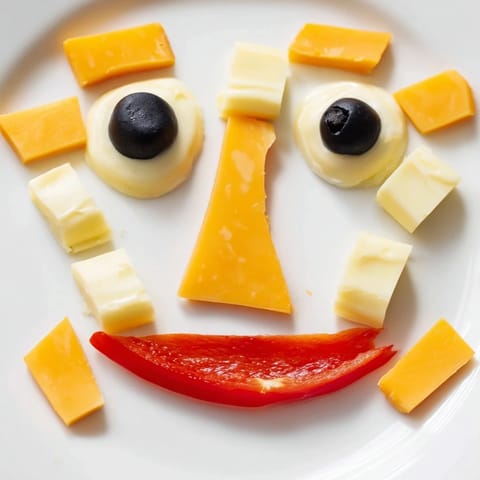 Cheesy Reindeer Face Platter