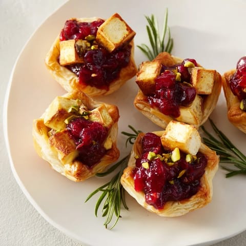 Cranberry Brie Bites Wreath