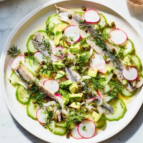 Cucumber and Tinned Fish Salad
