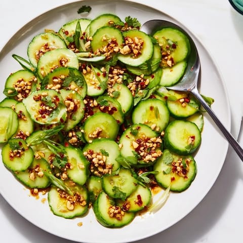 Cucumber Shaker Salad Chili Crisp