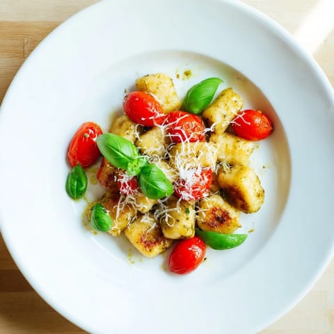 Crispy Gnocchi with Pesto
