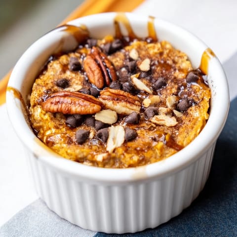 Pumpkin Spice Baked Oats