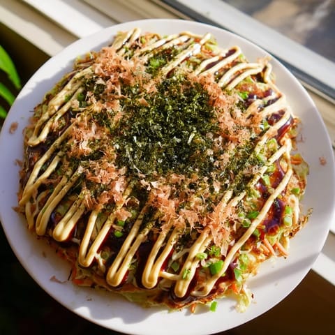 Japanese Okonomiyaki Pancakes