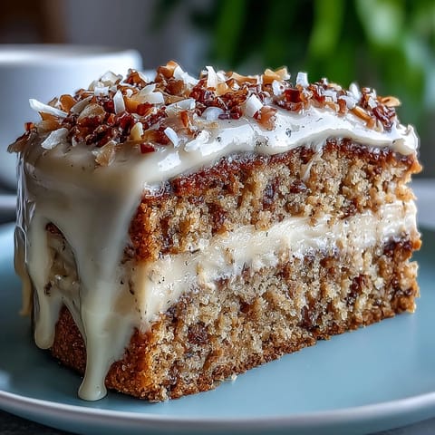 Moist gluten-free vegan hojicha latte cake with creamy coconut frosting, perfect for a refined and wholesome dessert.  