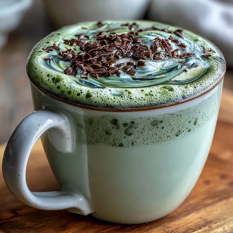 Black Sesame Matcha Latte