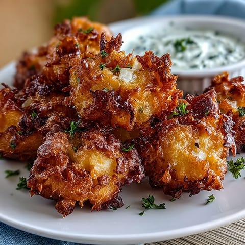 Crispy Dandelion Fritters Herb