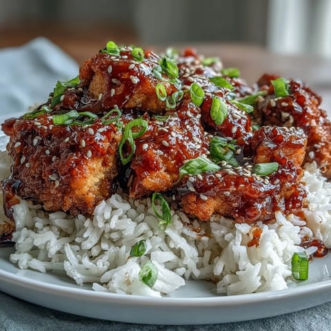 Honey Garlic Chicken with Rice