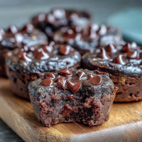 Dark chocolate bean brownie bites, moist centers, perfect guilt-free dessert ready.
