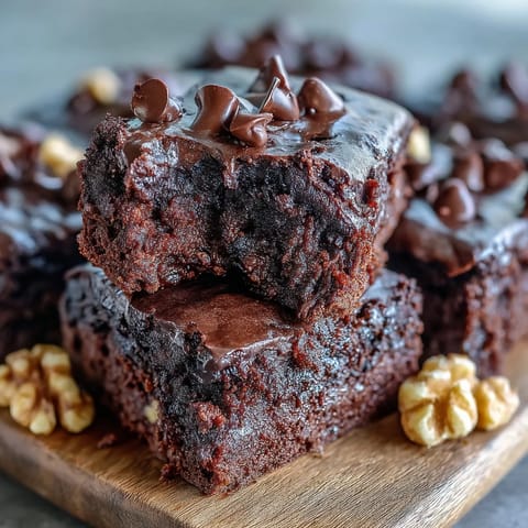 Fudgy Fiber-Maxxing Bean Brownie Bites, a gluten-free treat, rich chocolate flavor.