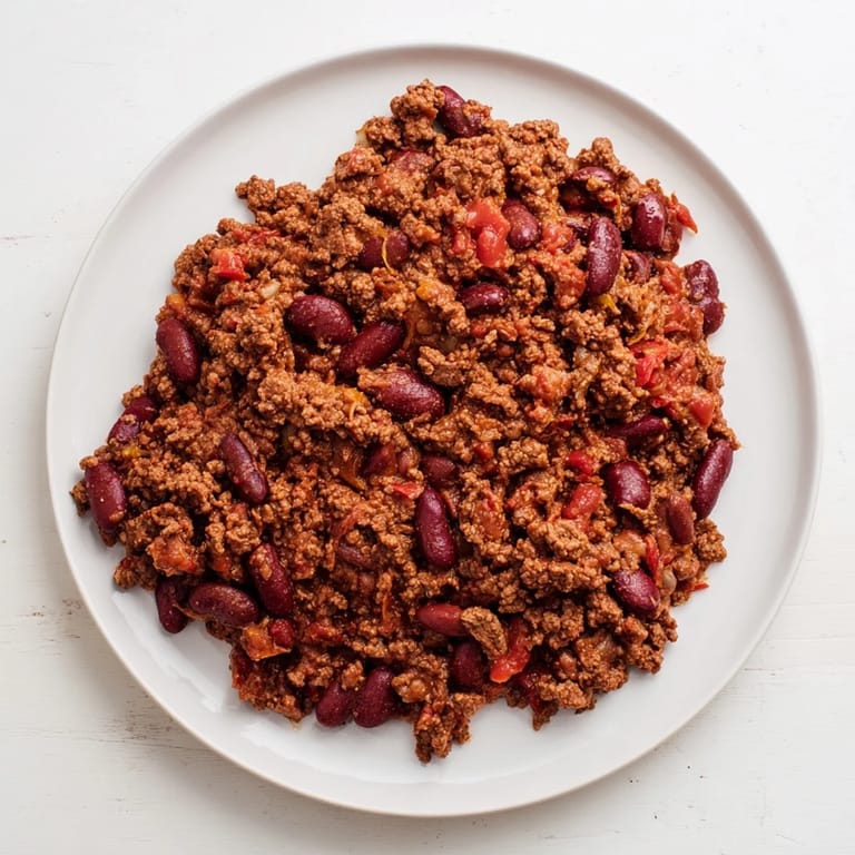 Get ready for a flavorful, hearty experience: a photo showing The Secret 4-Ingredient Chili ready to enjoy.