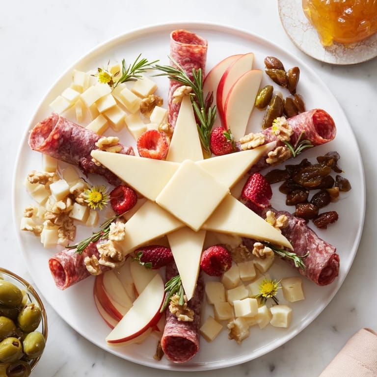 This Star-Shaped Appetizer Board offers a beautiful arrangement, perfect for any special occasion.