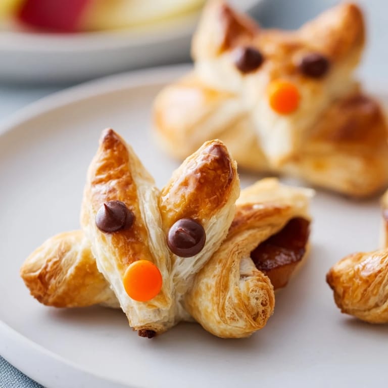 Deliciously baked Autumn Harvest Fox-Shaped Bites, each featuring sweet filling visible as warm golden pastry.