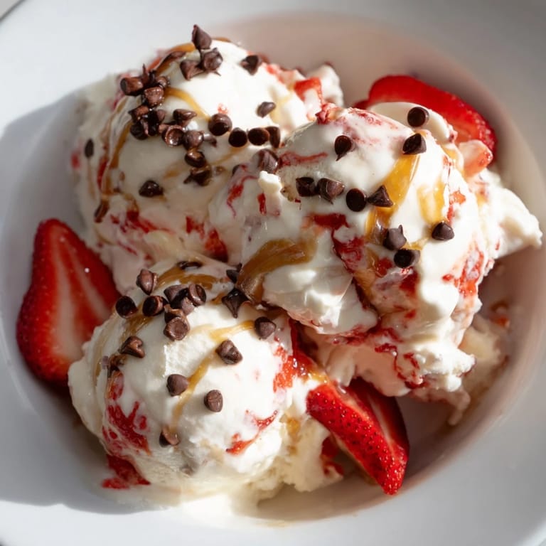 Easy cottage cheese ice cream recipe with a perfect, blended texture, ready in minutes for serving.