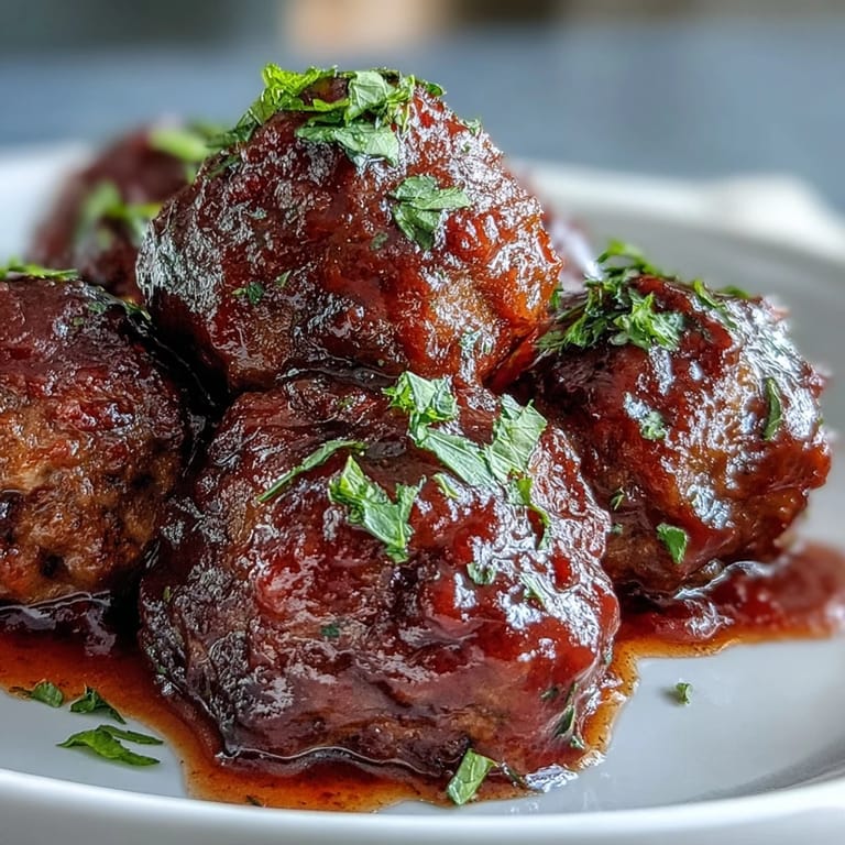 Overhead view of Easy Sweet and Sour Crock Pot Meatballs ready to serve, garnished with green onions alongside rice in a slow cooker insert.