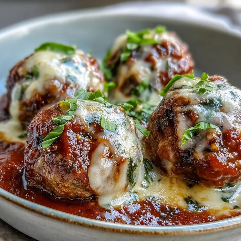 Hearty Italian cheesy garlicky meatballs served over gluten-free pasta for a comforting family dinner.