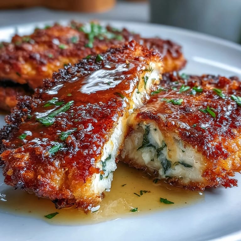 Sizzling chicken cutlets with a crispy parmesan crust, ready to be served with roasted potatoes and a drizzle of zesty lemon butter sauce.