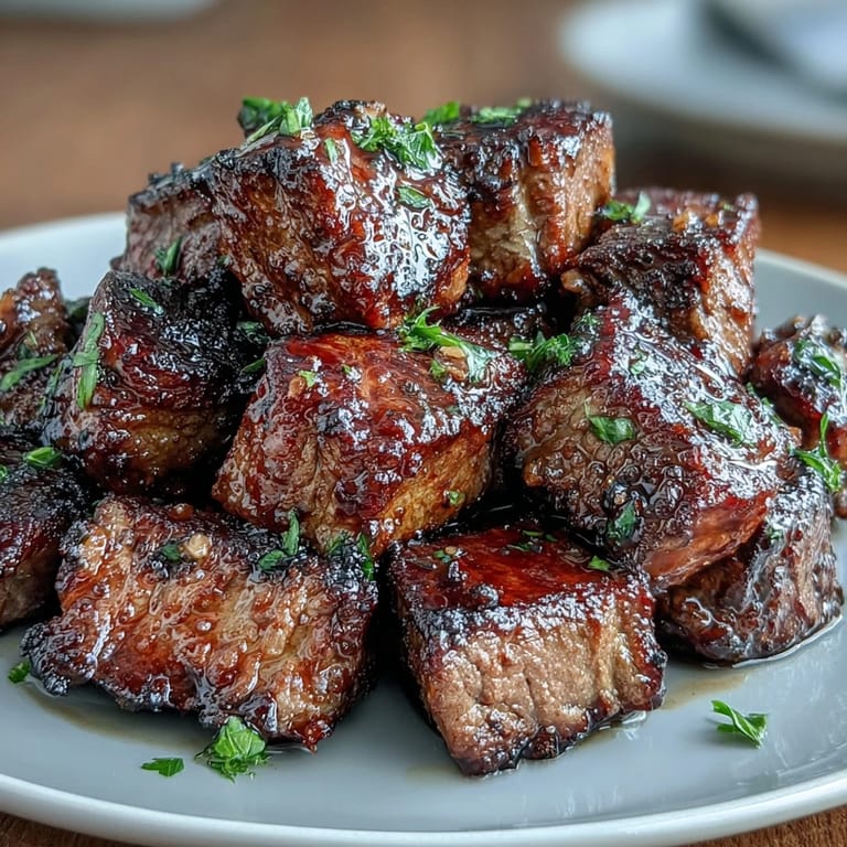 Tender sirloin steak bites tossed in rich garlic butter served alongside crunchy avocado fries and refreshing zucchini ribbons.