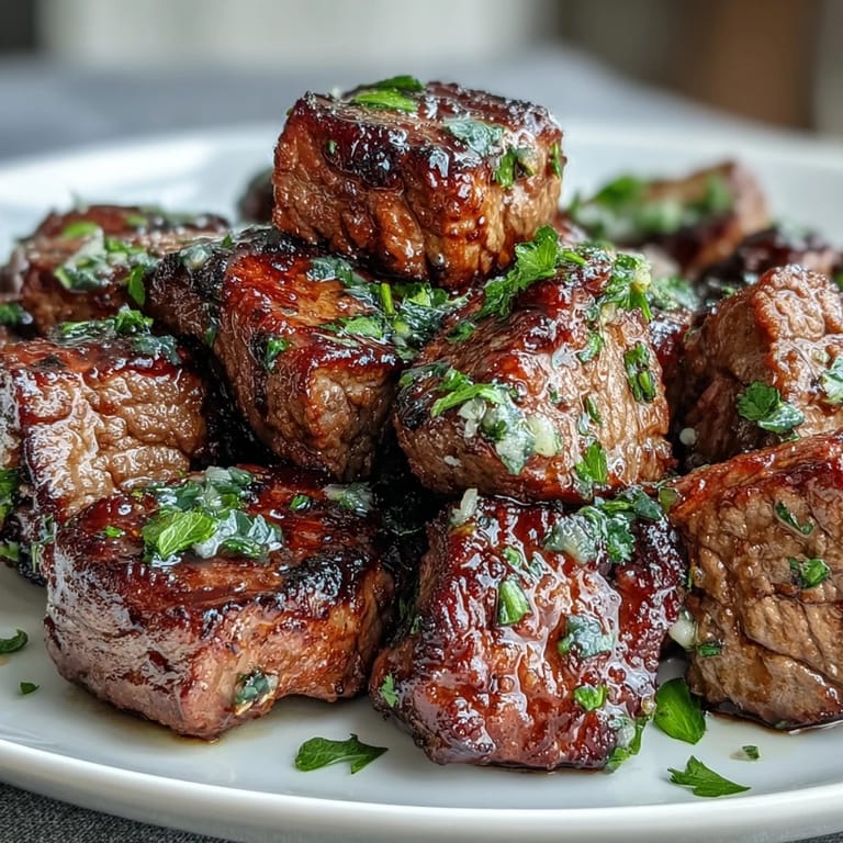 Crispy baked avocado fries paired with juicy garlic butter steak bites and light zucchini ribbons for a satisfying low-carb meal.  