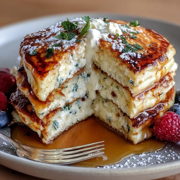 Bright lemon zest and creamy ricotta make these extra-fluffy pancakes perfect for a cozy weekend brunch.