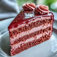 Elegant Bridal Shower Rosé Velvet Cake with dazzling gold drip.